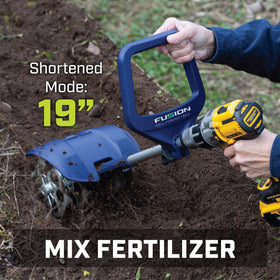 Raised bed use with adjustable width on the Fusion Cultivator