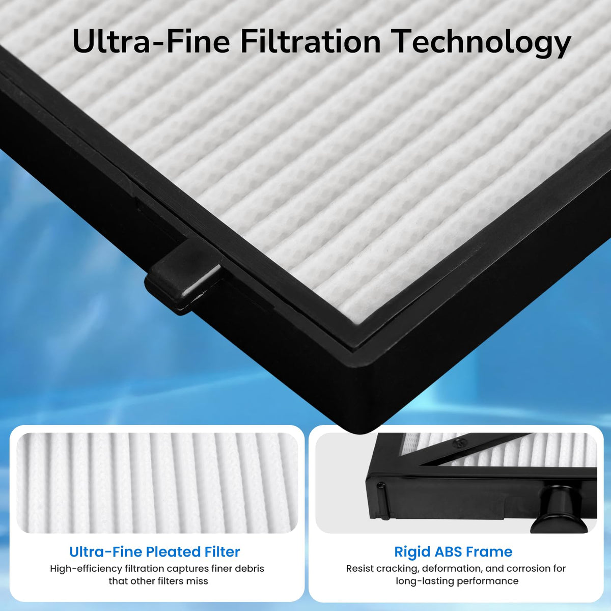 Future Way ABS frame provides durable support for reliable filtration