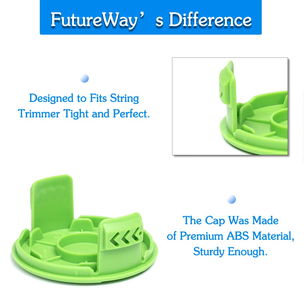 Future Way auto-feed spool illustration saves time during trimming