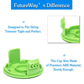 Future Way auto-feed spool illustration saves time during trimming