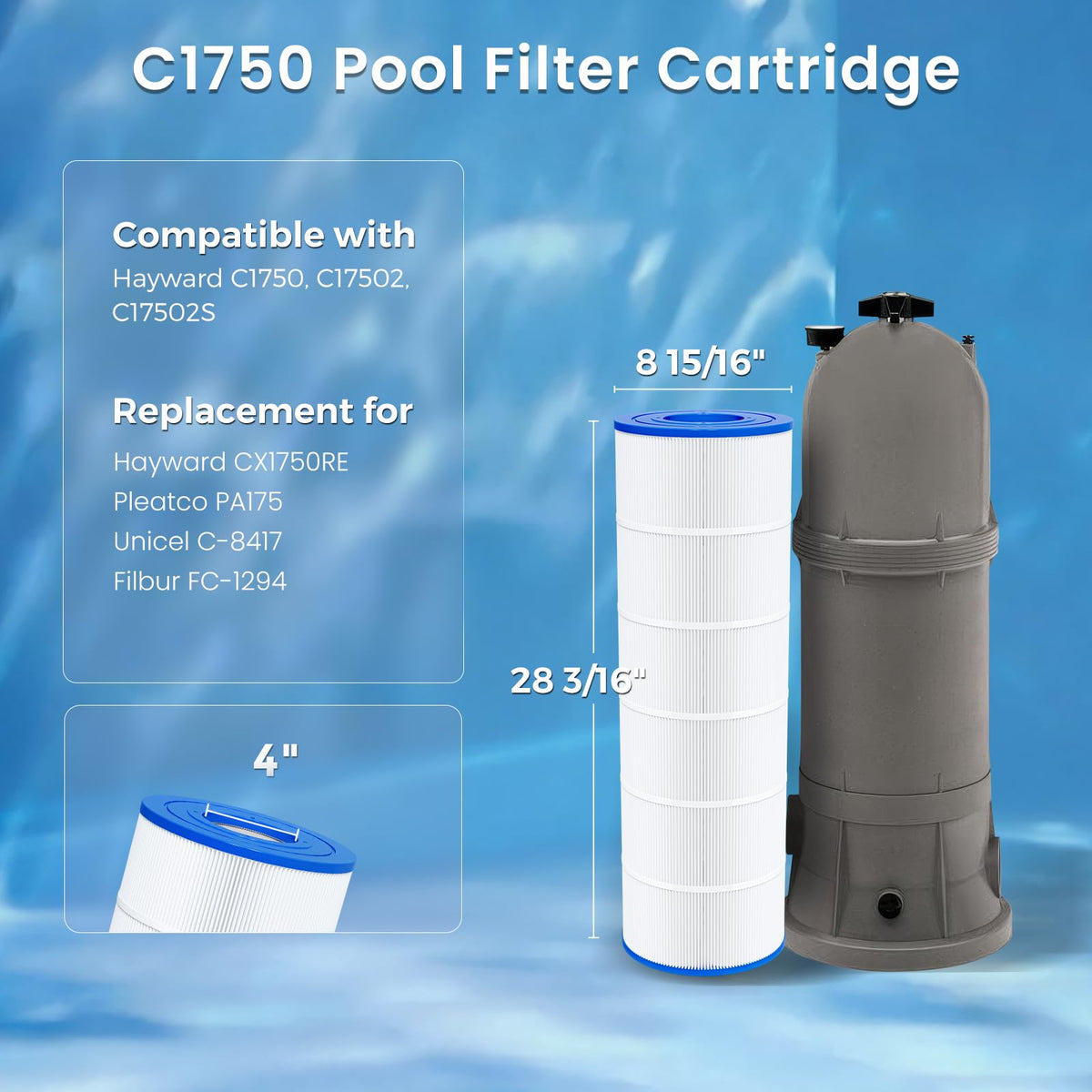 Future Way C1750 filter-assembly demonstrates easy installation.