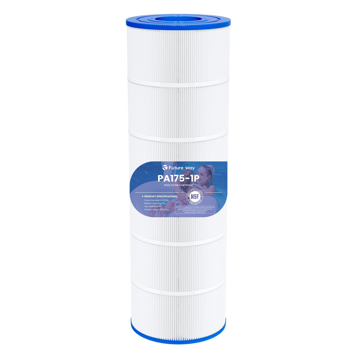 Future Way C1750 filter-fit showing compatibility with Hayward systems.
