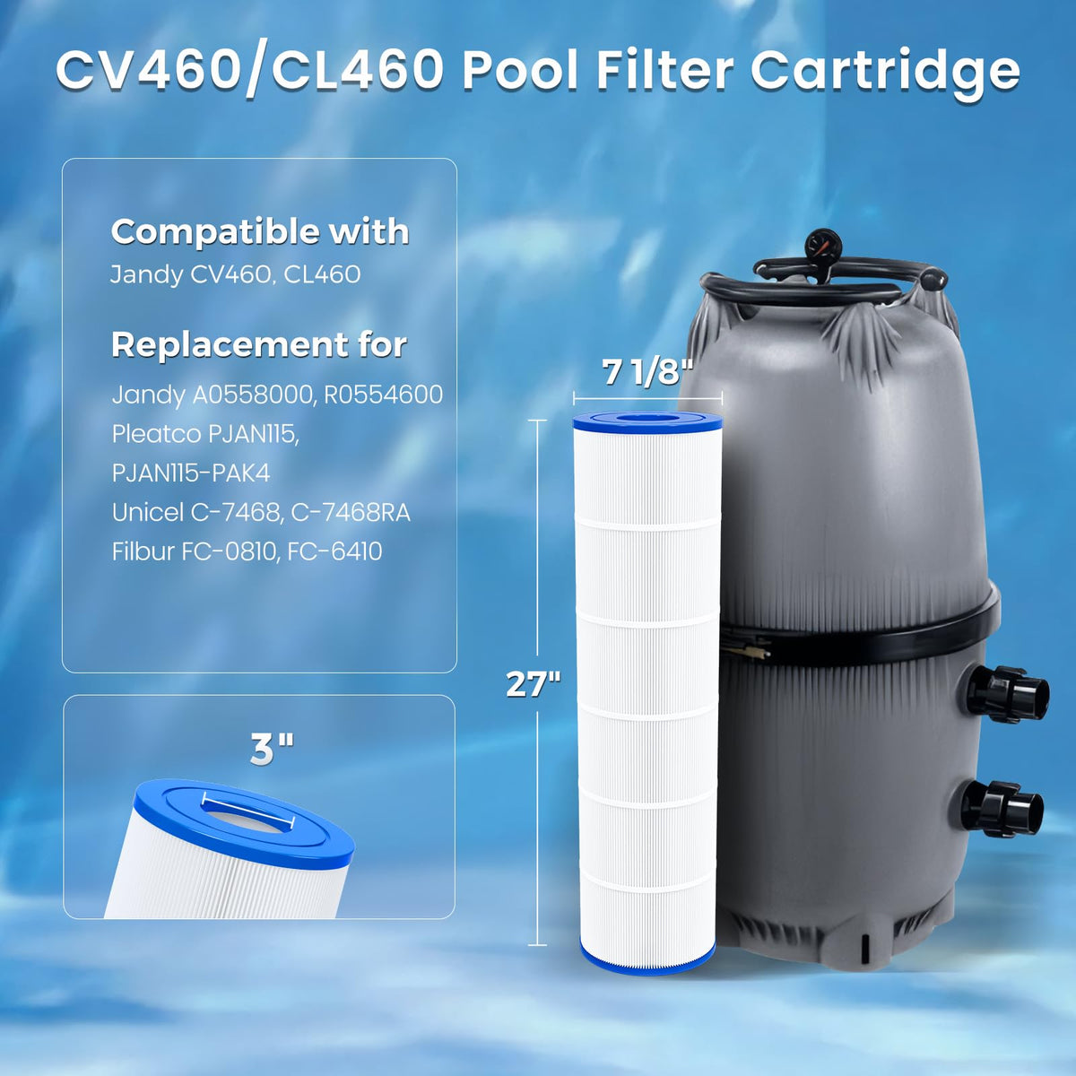 Future Way CV460 back view cartridge showing durable construction.