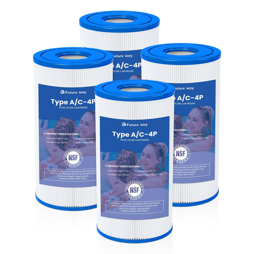 Future Way filter cartridge Type A/C compatibility ensures a snug fit with Intex pumps