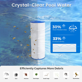 Future Way durable filter design withstands regular pool use and stress.
