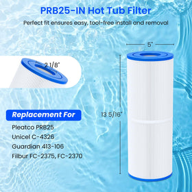 Future Way PRB25-IN pleated trilobal design showing debris capture