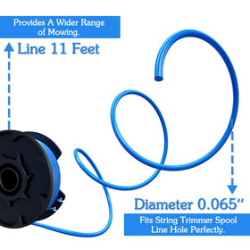 Future Way pre-wound auto-feed spools save time during lawn care