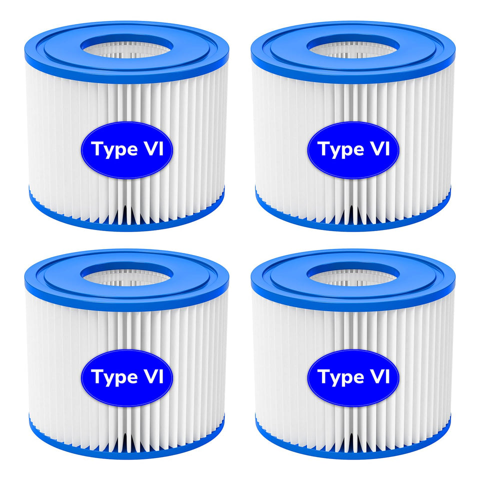 Future Way SaluSpa Type VI filter 4-pack for clean, clear inflatable spa water
