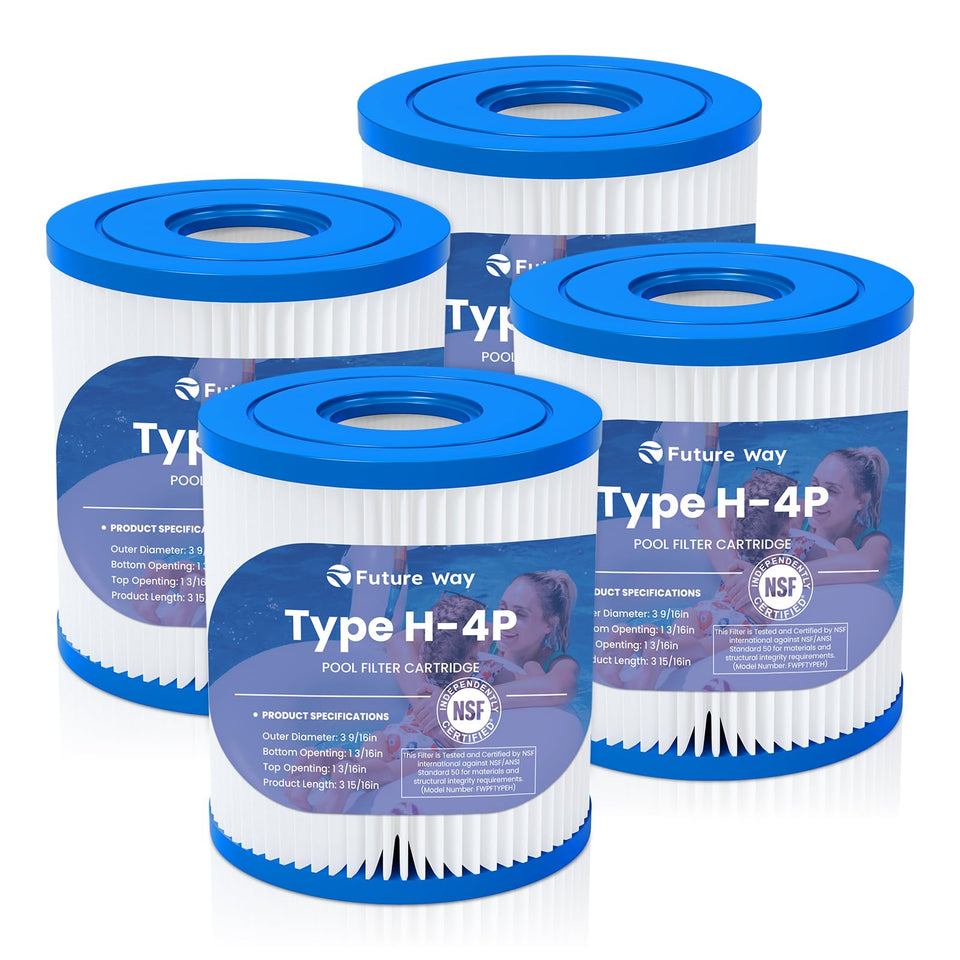 Future Way Type H filter cartridge for Intex 330 GPH pumps, easy installation.