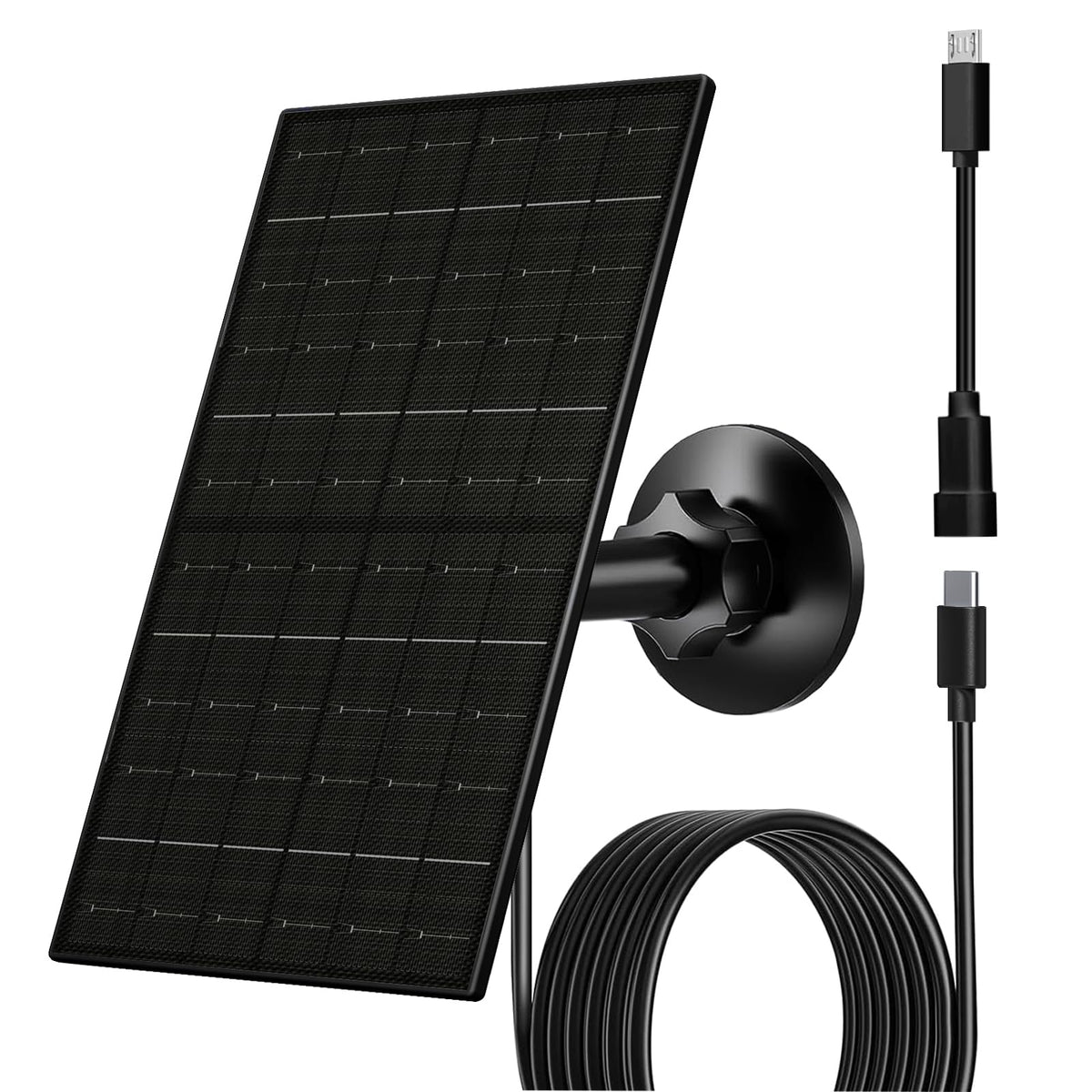 FUTUREZEN 6W solar panel exterior installation powering cameras outdoors