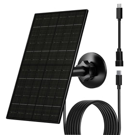 FUTUREZEN 6W solar panel exterior installation powering cameras outdoors