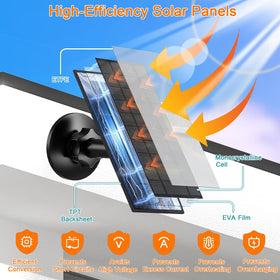 FUTUREZEN 6W IP66 weatherproof solar panel for outdoor reliability