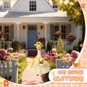 FuWeave Flower Pot Prop adds seasonal bloom accents to outdoor goose displays