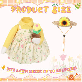 FuWeave Gardener Goose Costume Kit completes the 23-inch lawn goose look