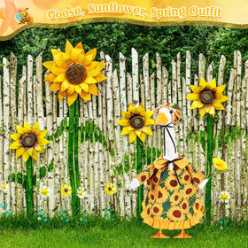 FuWeave sunflower goose outfit enhances party props and photo setups.
