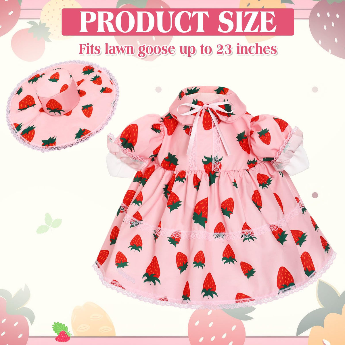 FuWeave pink Lolita skirt for goose adds playful summer flair.