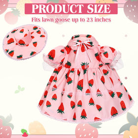 FuWeave pink Lolita skirt for goose adds playful summer flair.