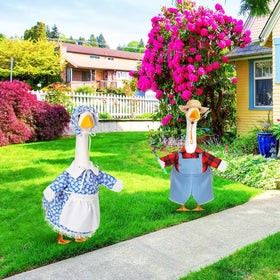 FuWeave 23-inch lawn goose decor remains easy to style year-round.