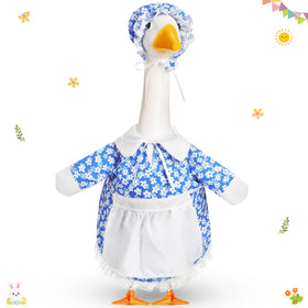 FuWeave spring goose outfit for 23-inch statue elevates outdoor display.