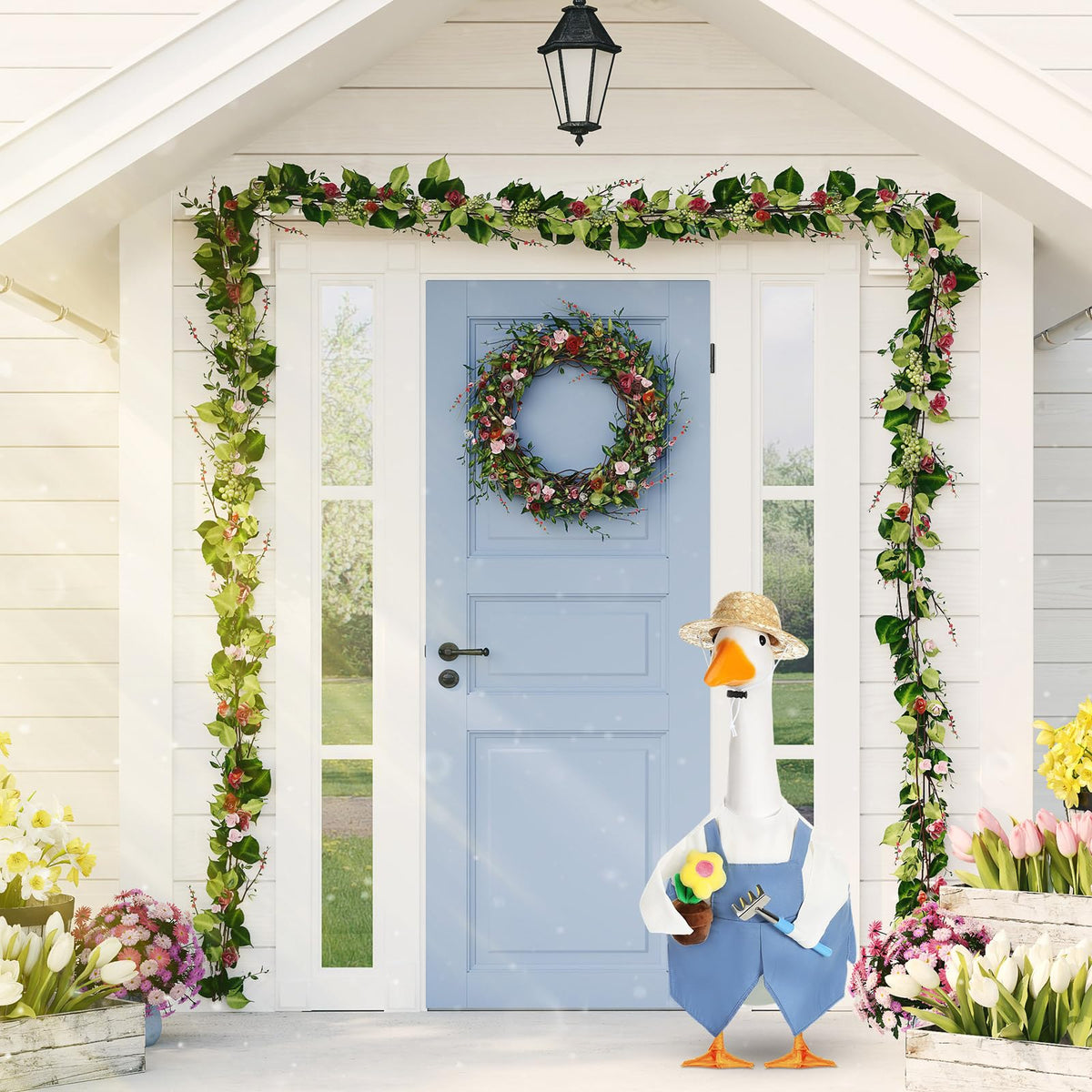 FuWeave Goose Outfit designed for outdoor display on lawn geese