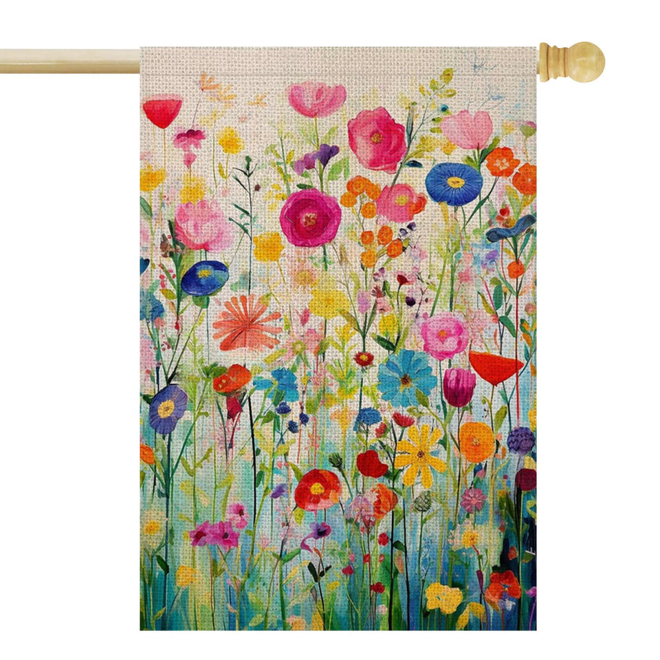 FUYUCHEN spring flag front view enhances curb appeal outdoors