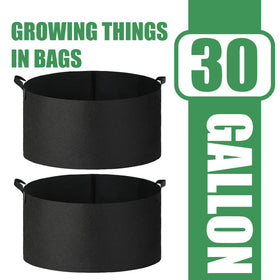 FVOTNW grow bags with handles close-up showing easy portability