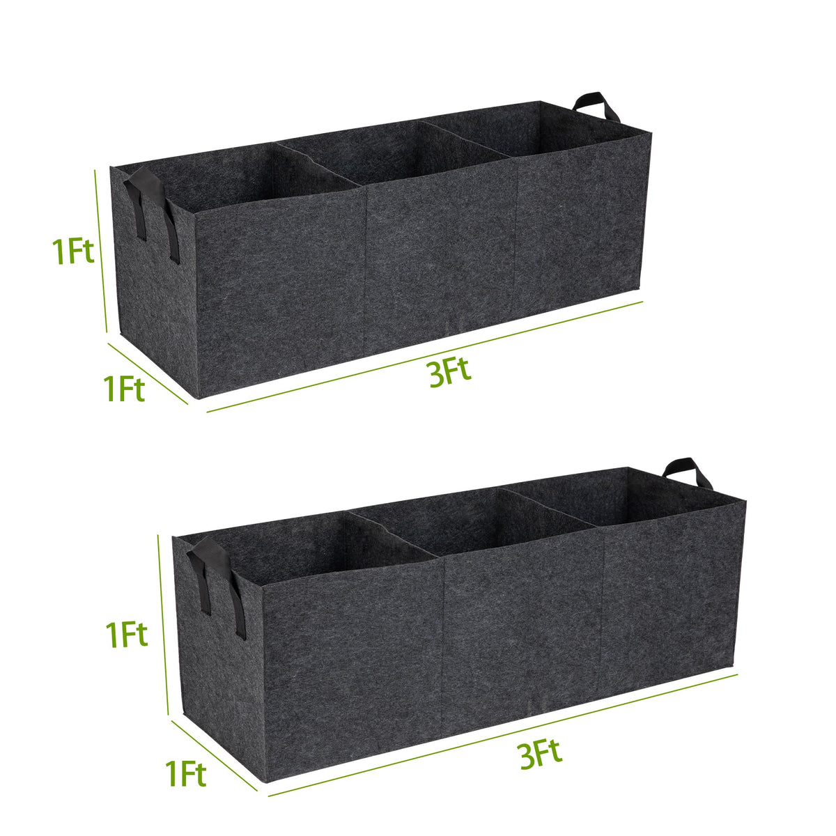 FVOTNW 3-compartment closeup highlights separate planting compartments for organized beds.