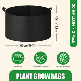 FVOTNW breathable fabric supports airflow around roots and moisture balance.