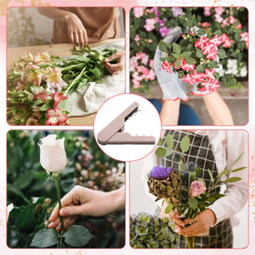 FWYDRJZC rose-pruning in action supports quick prep for bouquets.