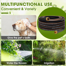 FXFOUCS 5/8-inch inner diameter supports higher flow for watering.
