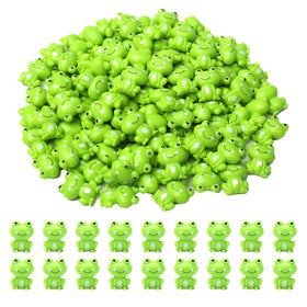 FXMHEHBB mini green frogs closeup for vivid dollhouse decoration ideas