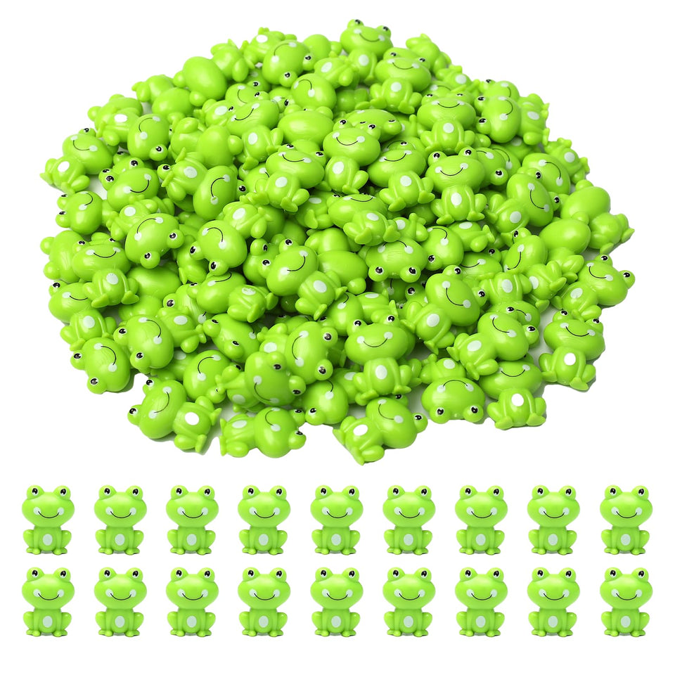 FXMHEHBB mini green frogs closeup for vivid dollhouse decoration ideas