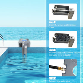Fxsmgdy no drilling required; easy hanging installation at pool edge.