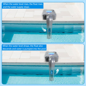 Fxsmgdy float-driven mechanism automatically adds water when levels drop.