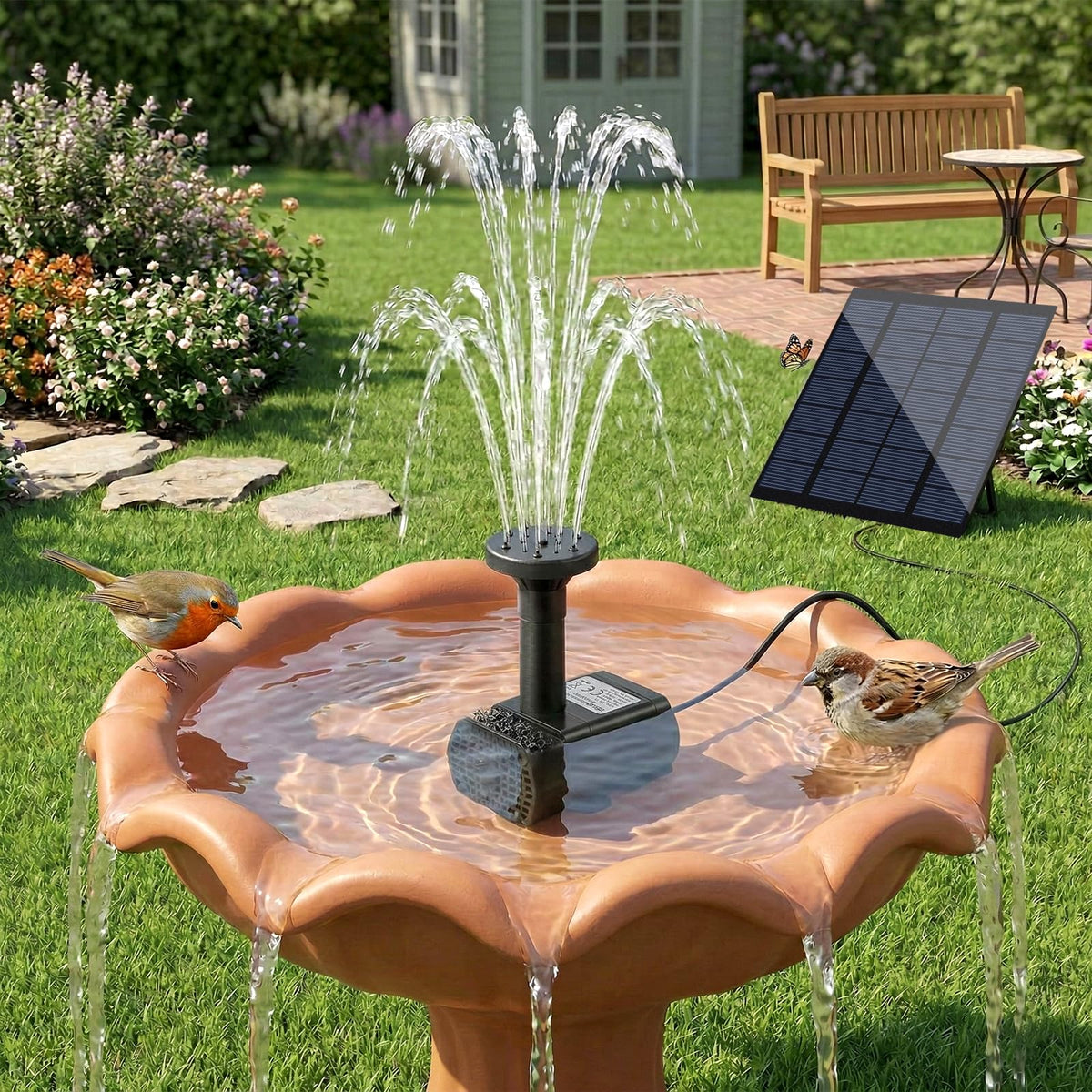 FYDGTPI DIY solar pump kit enables quick pond or birdbath setup