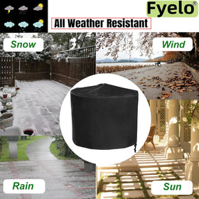 Fyelo all-weather black cover protects from sun, frost, and dirt.