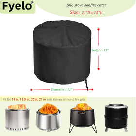 Fyelo 600D polyester cover resists rain and snow, durable outdoor protection.
