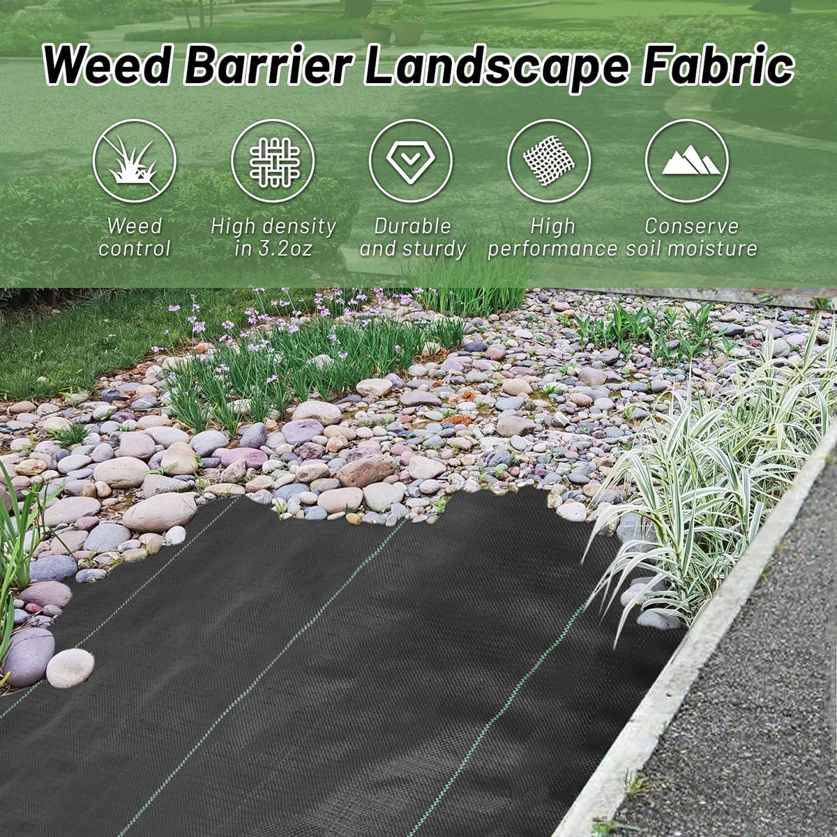 FYFMFER versatile ground cover for gardens and driveways with erosion control