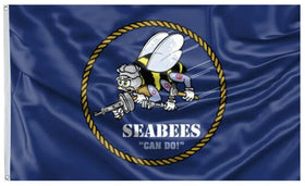Fyon SeaBees flag front view with dual sided print and vibrant colors