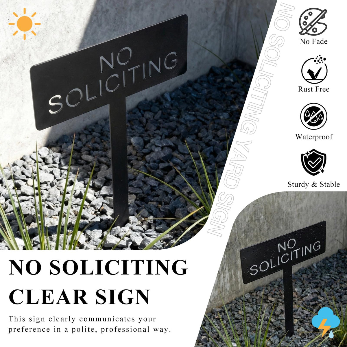 Fynleka sign nestled in a planter, ideal for entryway privacy.