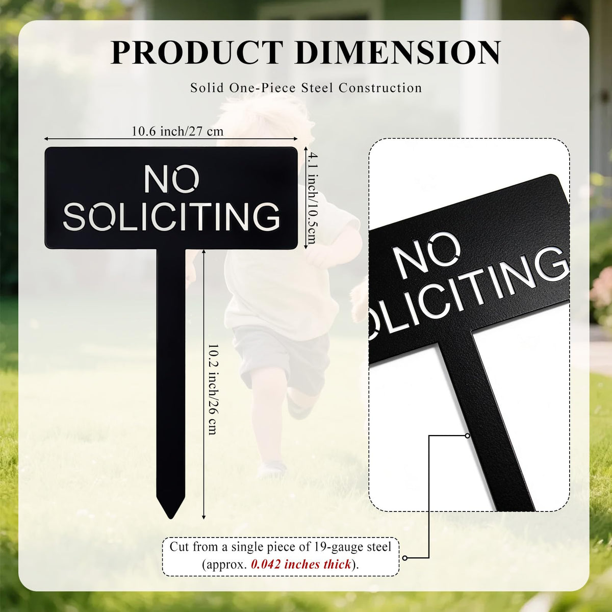 Fynleka stake-in-ground view, easy outdoor placement without tools.