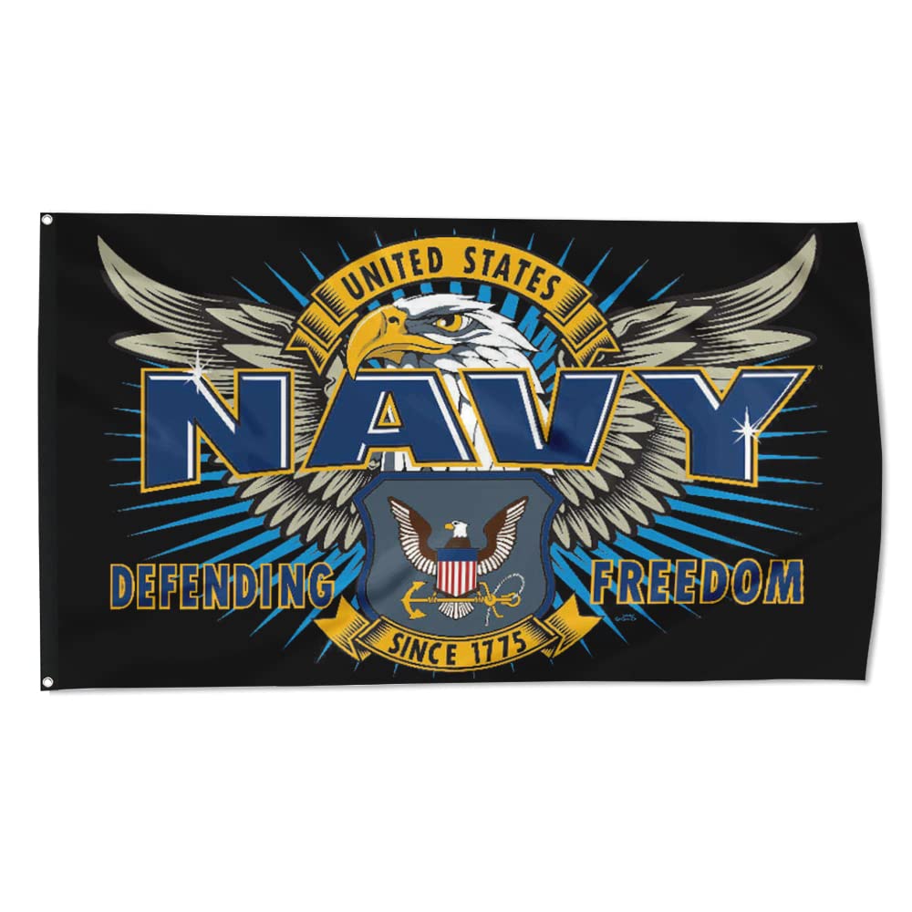 Fyon Defending Freedom Flag front view shows UV protected color for outdoor use