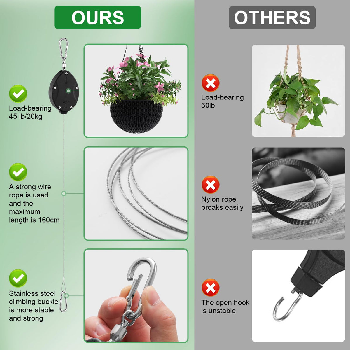 FYRVEXENZI bird feeder hanger setup for secure outdoor feeding.
