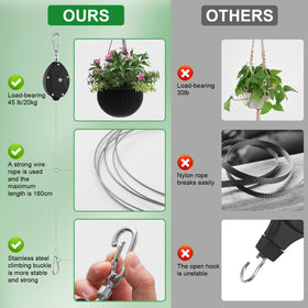 FYRVEXENZI bird feeder hanger setup for secure outdoor feeding.