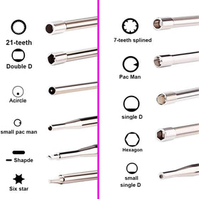 FYSHIQING 7-teeth splined tool for common two-cycle engine tuning.
