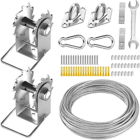 FZENeast shade sail hardware kit winches for sturdy, adjustable tension and easy setup.