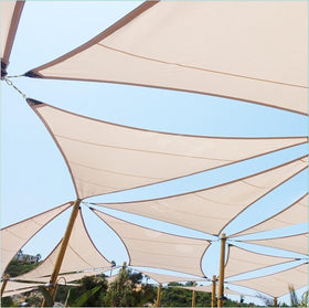 FZENeast kit supports triangle, square, and rectangle shade sails.