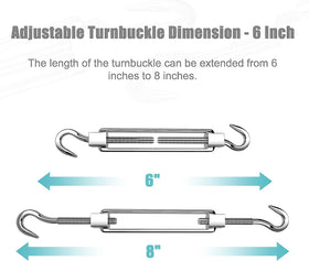 FZENeast snap hooks connect sails quickly for reliable tensioning.