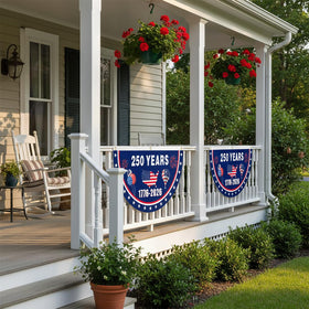 Fzkaly backyard celebration decor adds instant festive touch.