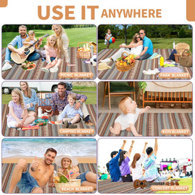 G GOOD GAIN multiuse park blanket for beach, park, camping, or picnics